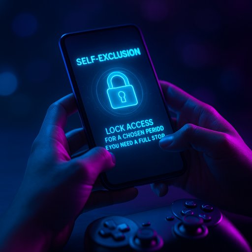 BE999 Vip self exclusion menu on smartphone
