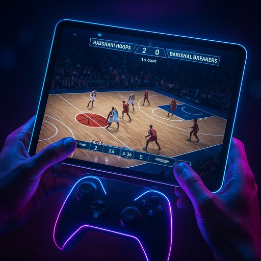 BE999 Vip basketball quarter timer on tablet